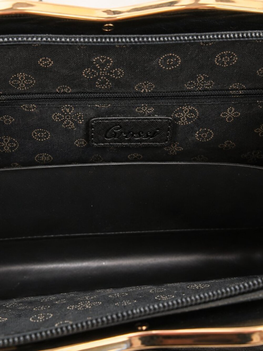 Black Structured Satchel Handbag - Picture 5 of 5